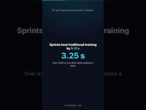A few seconds of fast running isn't wasted on a triathlete