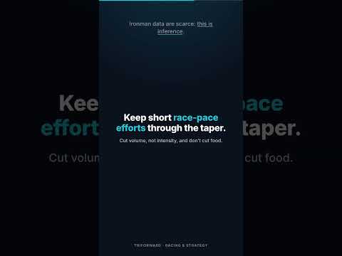 A good taper cuts volume, not intensity