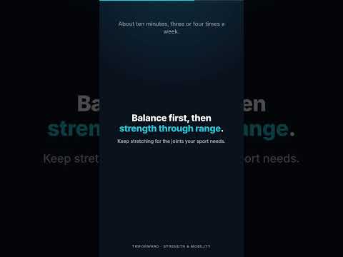Balance and strength, not stretching alone, keep older athletes steady